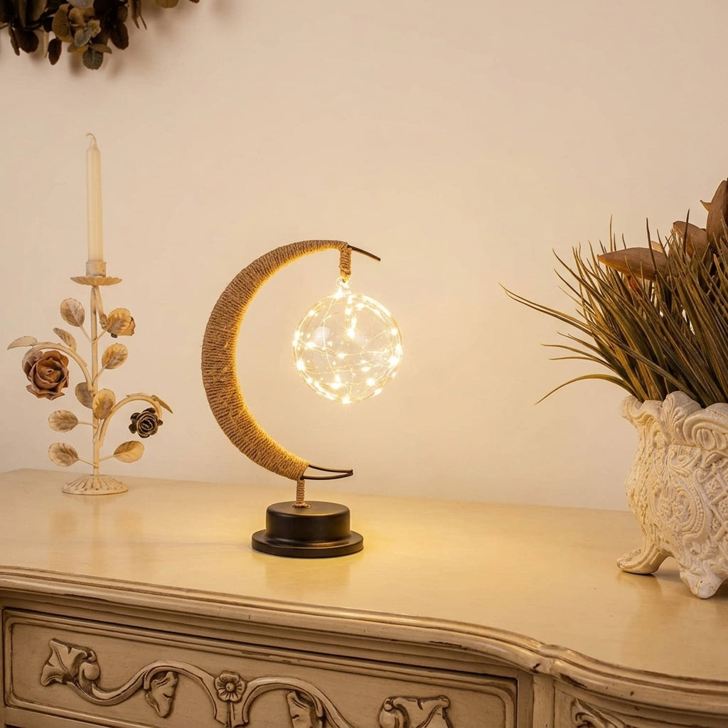 3D Lunar Moon Lamp Enchanting LED Night Light for Bedroom