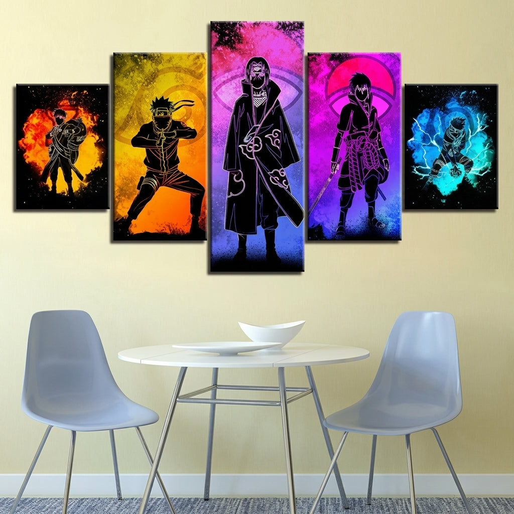 5-Piece Naruto Anime Canvas Wall Art Painting Premium Room Decor