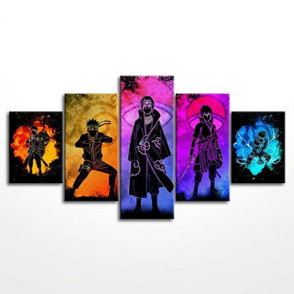 5-Piece Naruto Anime Canvas Wall Art Painting  Premium Room Decor