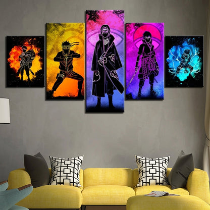 5-Piece Naruto Anime Canvas Wall Art Painting  Premium Room Decor