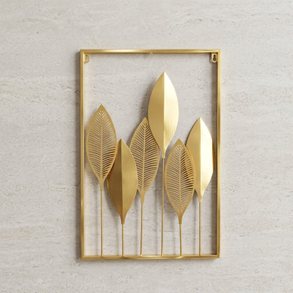 Luxury Golden Leaf Wall Decor | Elegant Modern Wall Art