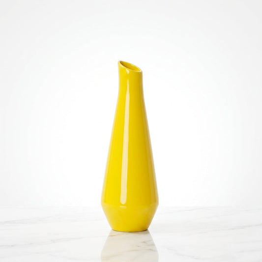 Modern Bright Colored Porcelain Vase  Vibrant Aesthetic Centerpiece