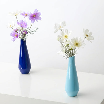 Modern Bright Colored Porcelain Vase  Vibrant Aesthetic Centerpiece