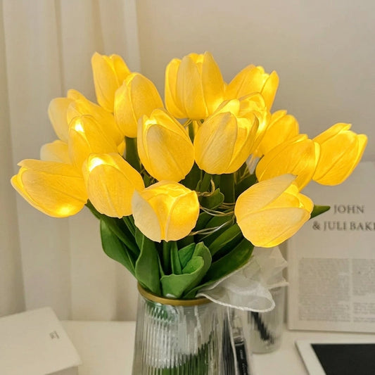 Portable LED Tulip Night Light | Aesthetic Floral Room Lamp